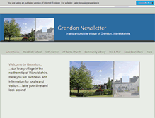 Tablet Screenshot of grendonnewsletter.com